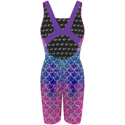 Mermaid Scales - Classic Strap Long Knee Women Jammer