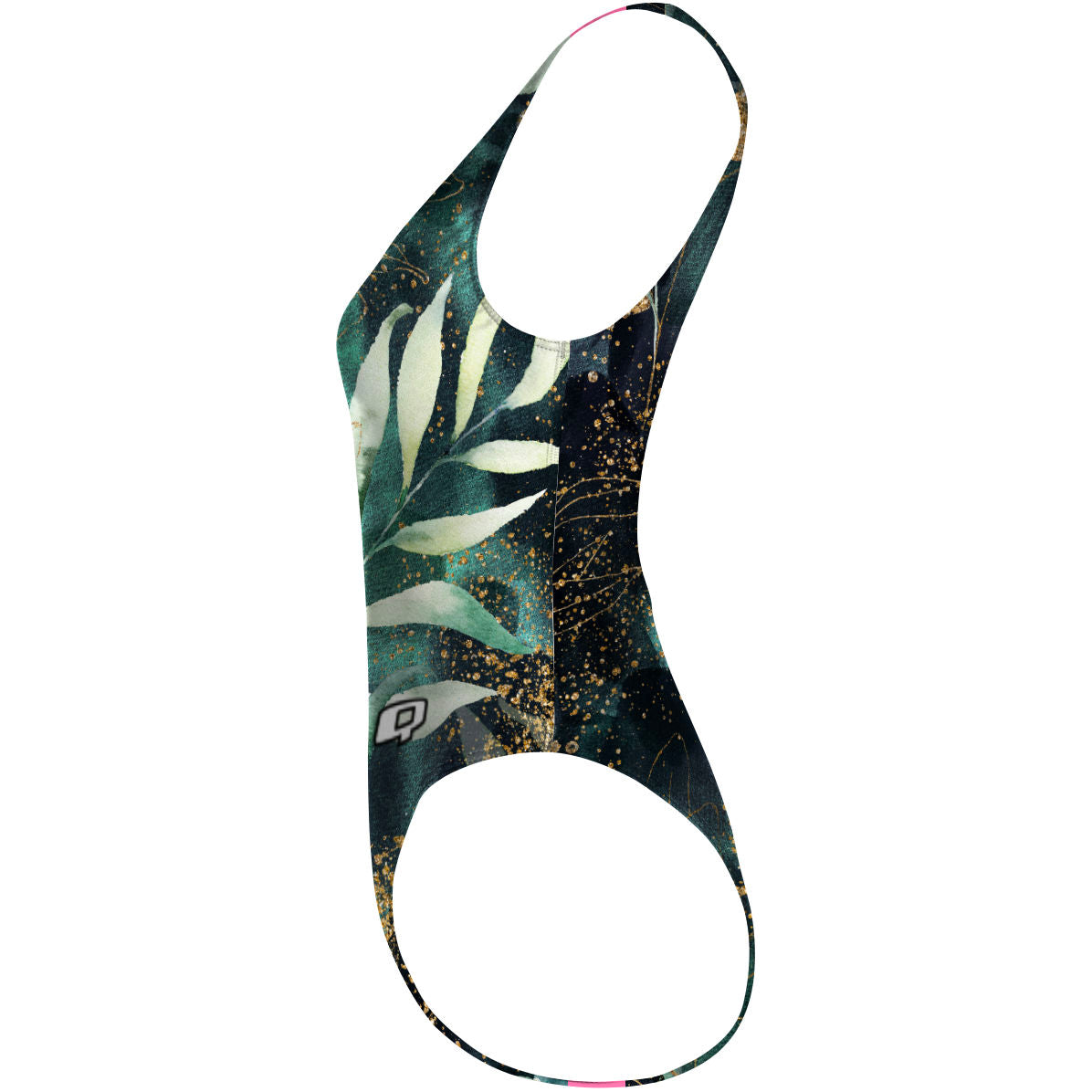 Gold Branch - High Hip One Piece Swimsuit