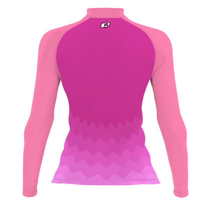 Pink Waves - Women's Surf UPF50+ Long Sleeve Rash Guard