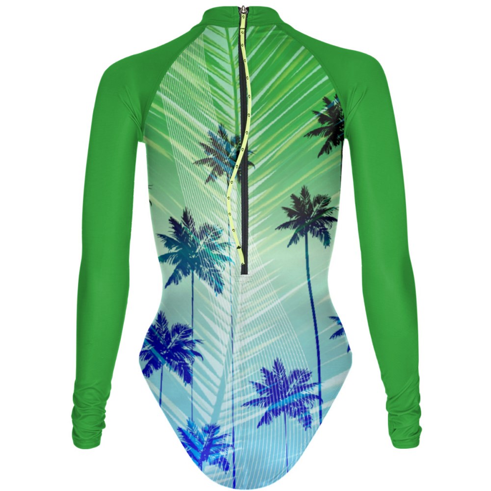 Green Paradise Surf One Piece