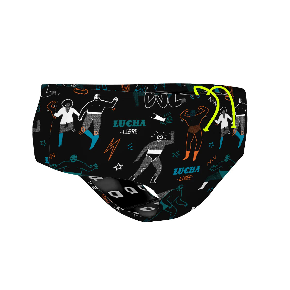 Wrestling Drawings - Classic Brief Swimsuit