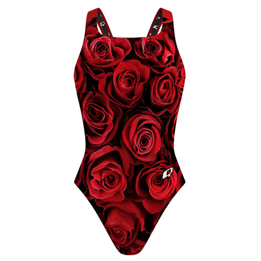 Red Roses - Classic Strap Swimsuit