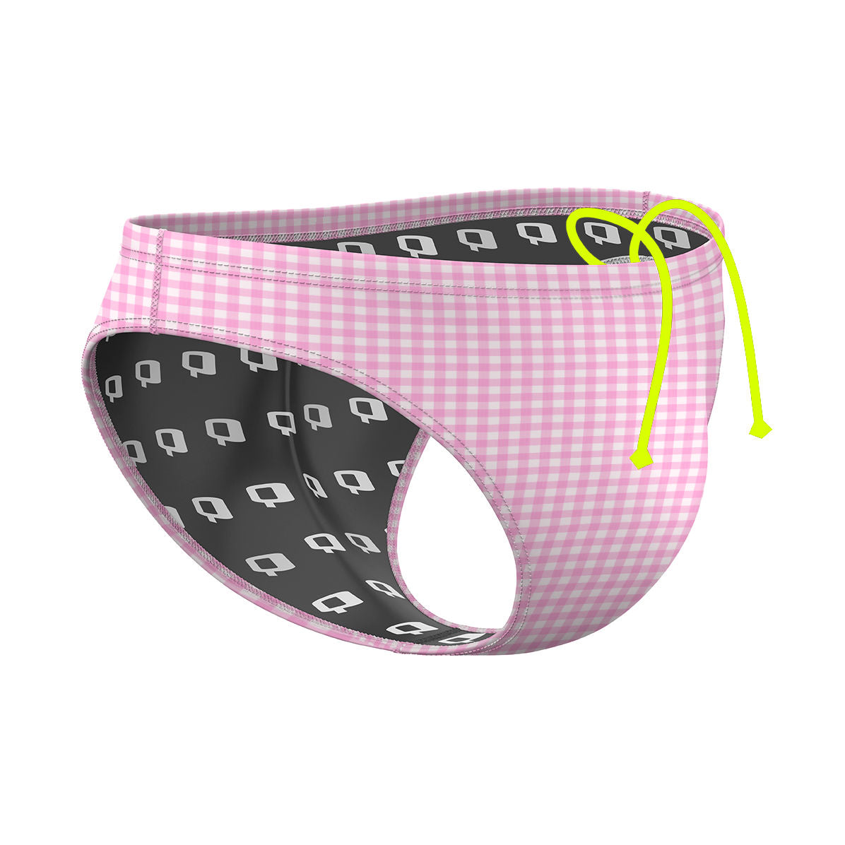 Pink Plaid - Waterpolo Brief Swimsuit