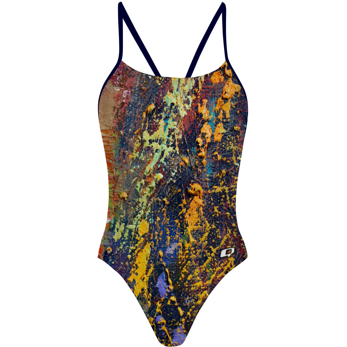 Paint Splatter - "Y" Back Swimsuit