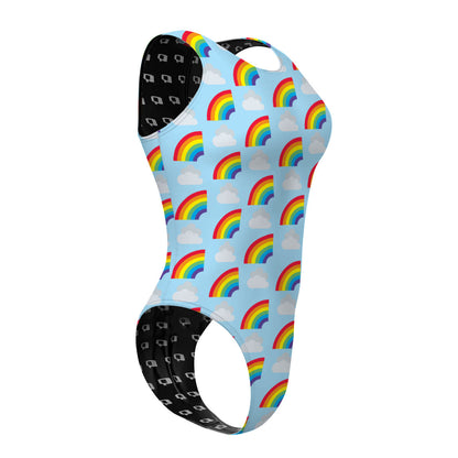 Head In The Clouds - Women Waterpolo Swimsuit Cheeky Cut