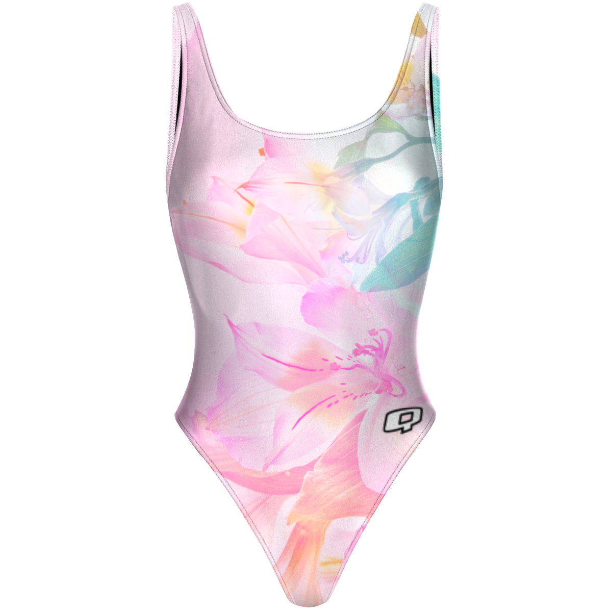 Dreamy Petals - High Hip One Piece Swimsuit