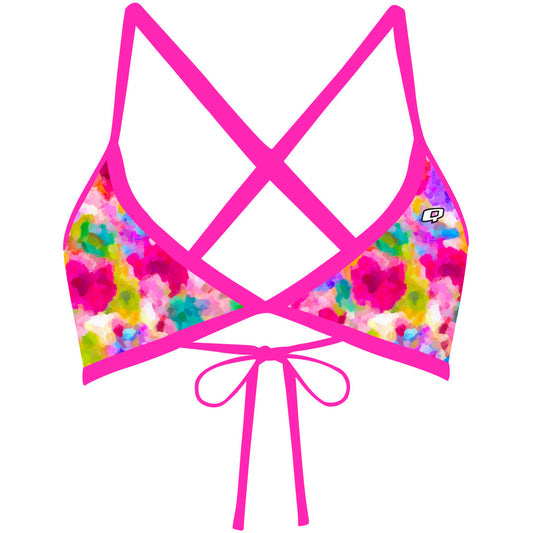 Spring Flowers - Tieback Bikini Top