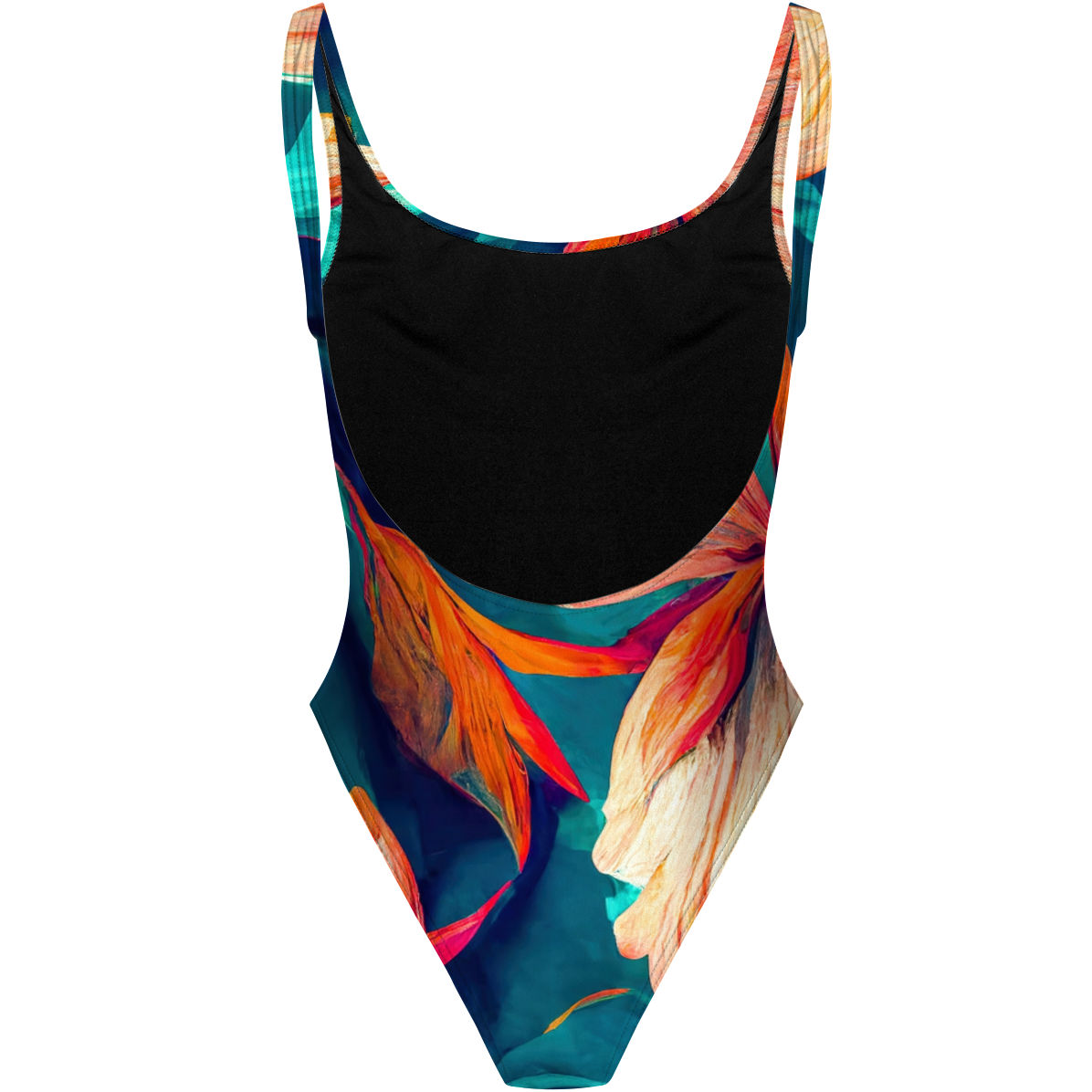 Wild Flowers - High Hip One Piece Swimsuit