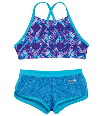 Traje de baño para niña High Neck Camikini Boyshort Speedo Stock