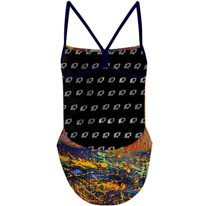 Paint Splatter - "Y" Back Swimsuit