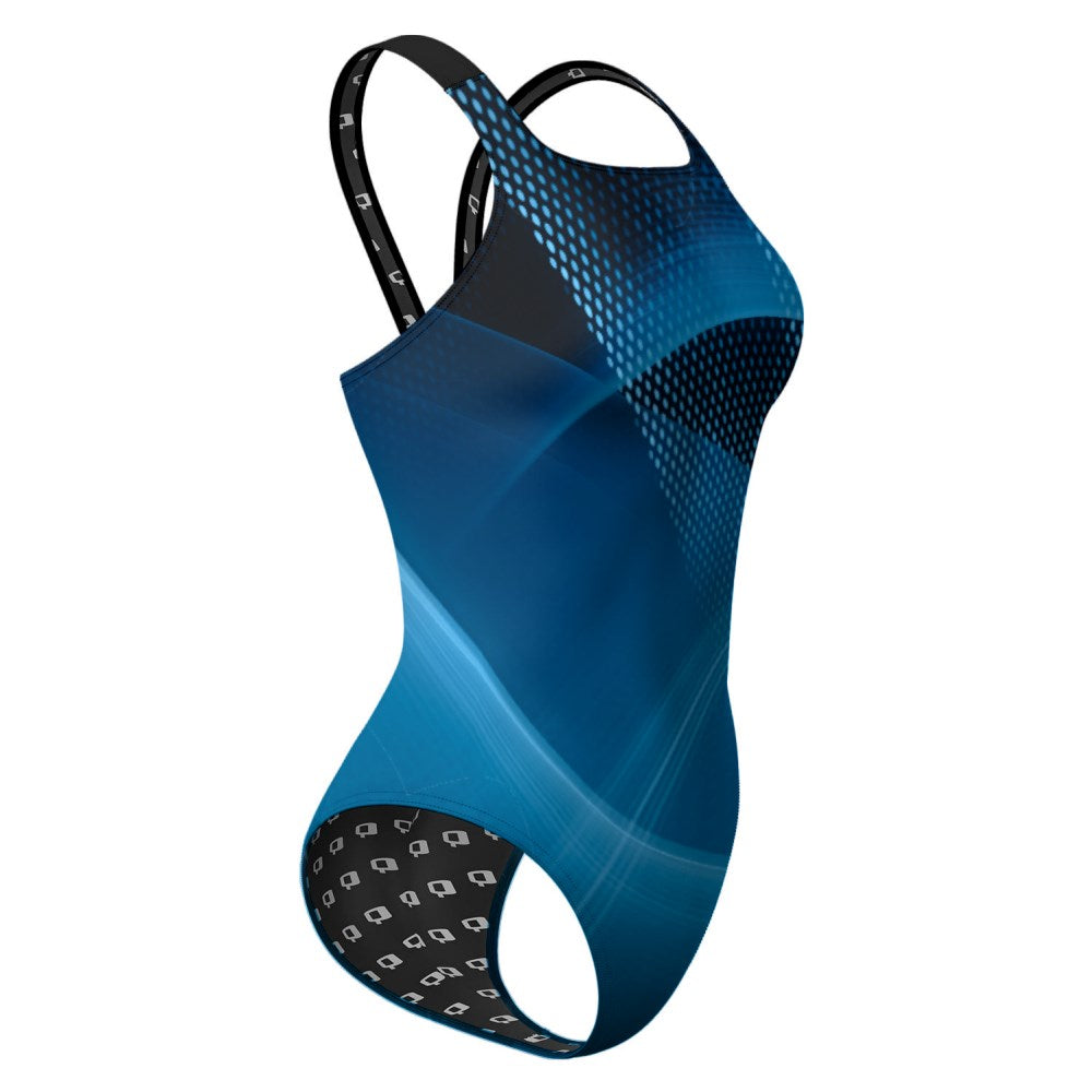 Blue Matrix Abstract - Classic Strap