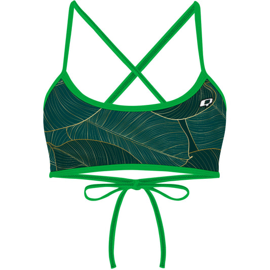 Leafy Green -  Ciara Tieback Bikini Top