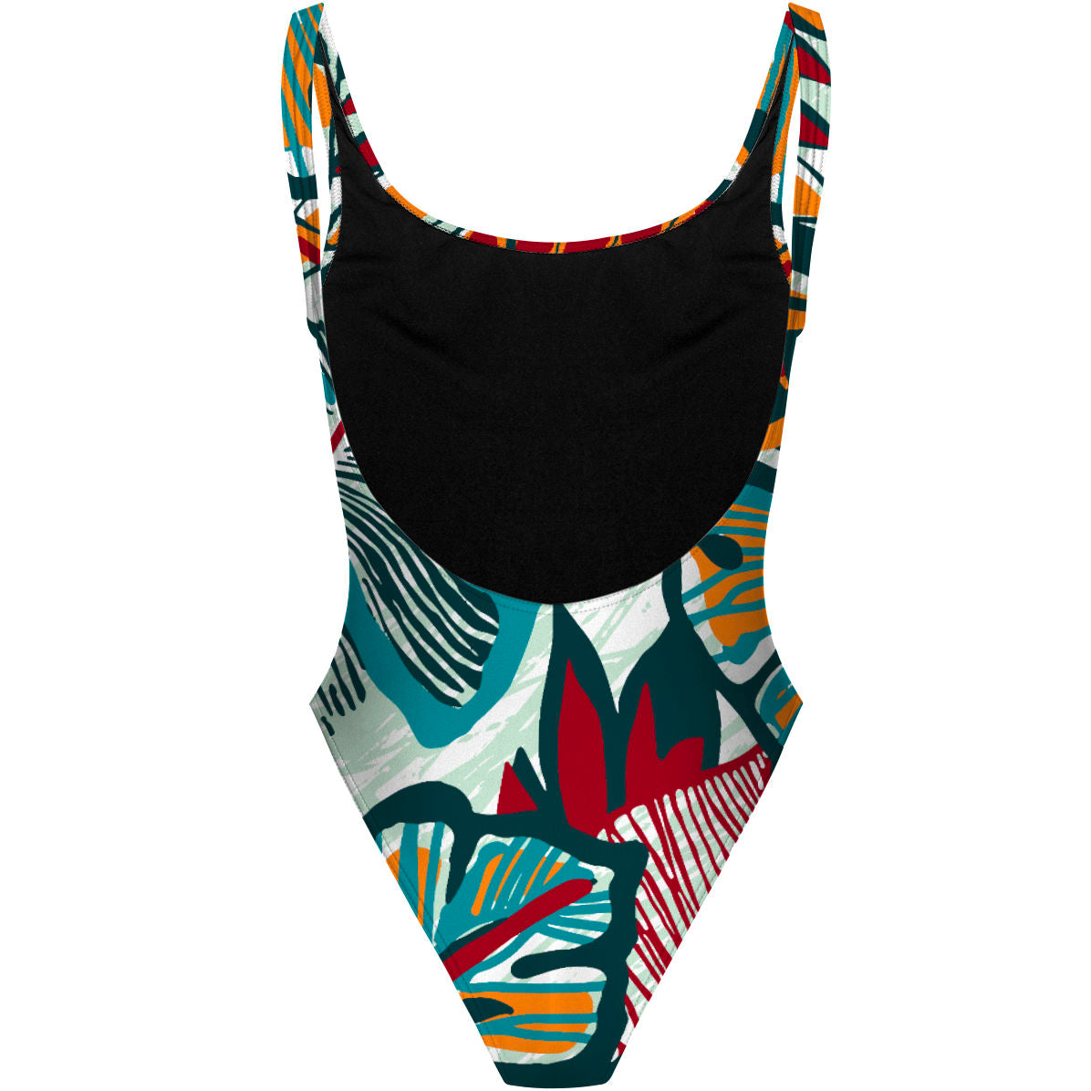 Flower Forest - High Hip One Piece Swimsuit