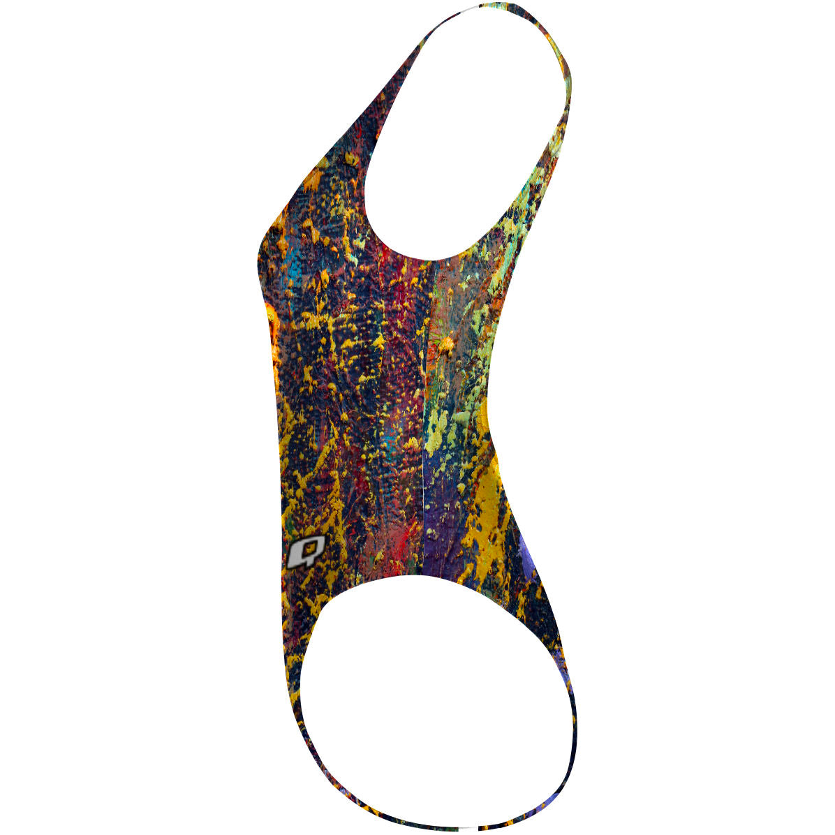 Paint Splatter - High Hip One Piece Swimsuit