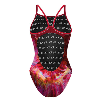 Spring Ripple - Skinny Strap Swimsuit