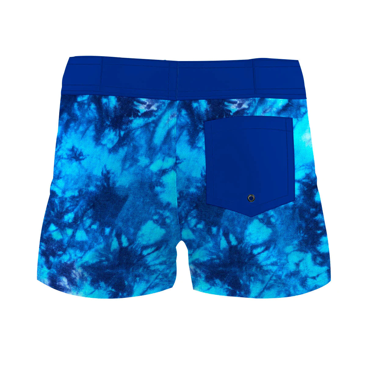 Tie Dye Blue Women Boardshorts