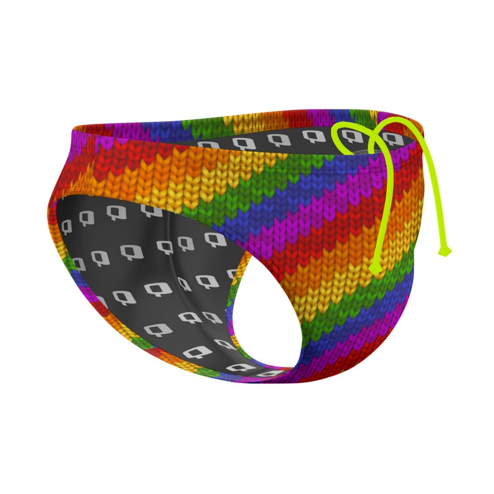 Crochet Rainbow Waterpolo Brief