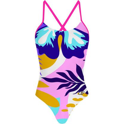 Soft Spring - Tieback One Piece Swimsuit