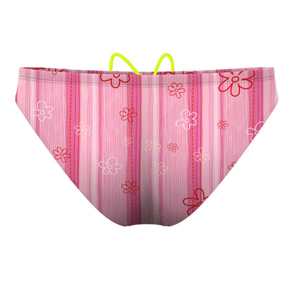 Pink Stripes - Waterpolo Brief Swimsuit