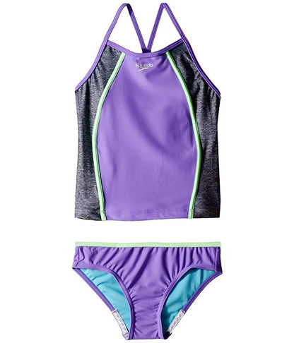 Traje para niña Heather Splice Tankini Speedo Stock