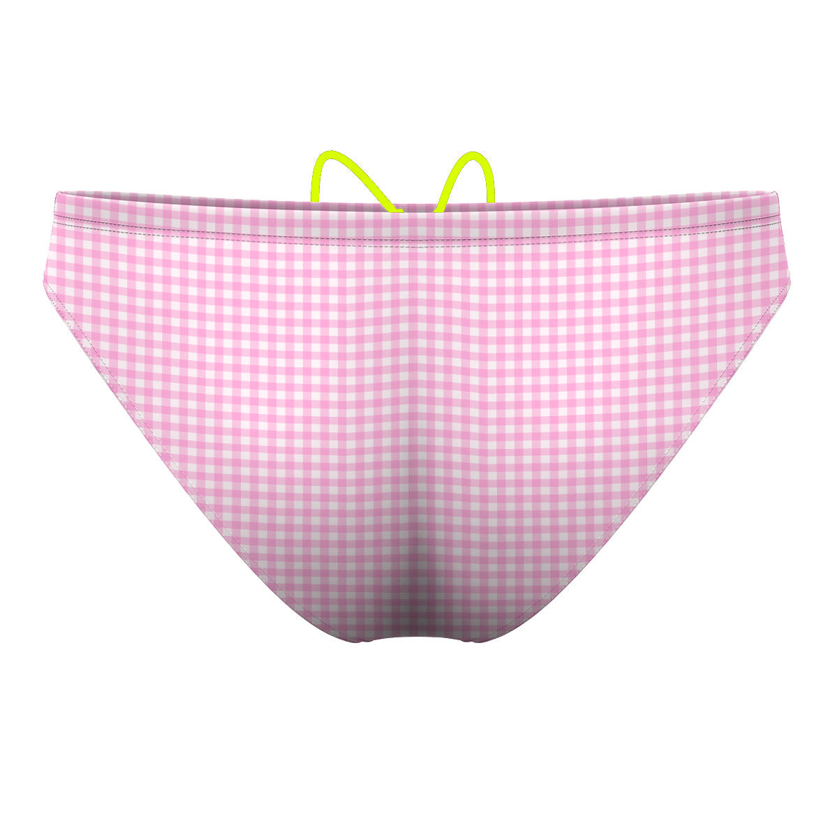Pink Plaid - Waterpolo Brief Swimsuit