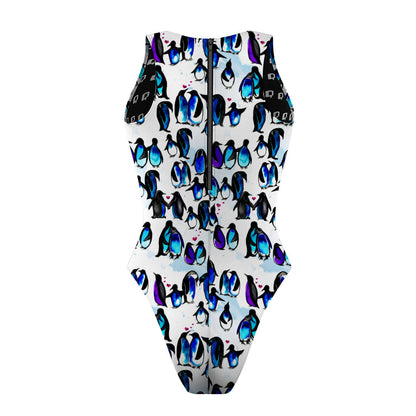 You are my Penguin - Women Waterpolo Swimsuit Cheeky Cut