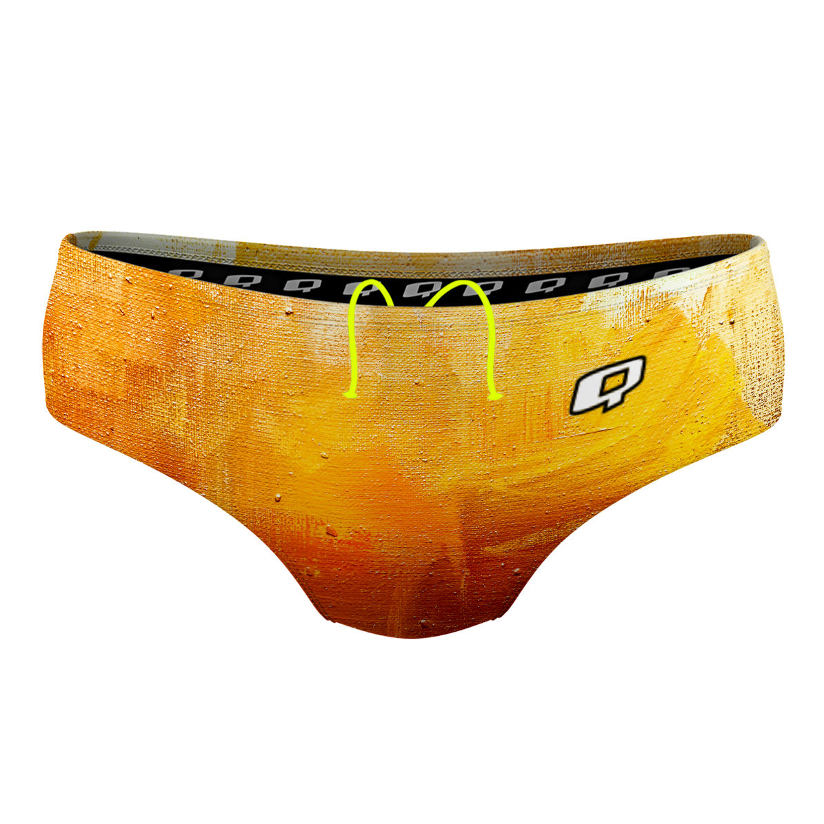 Yellow Brush Strokes - Classic Brief Swimsuit