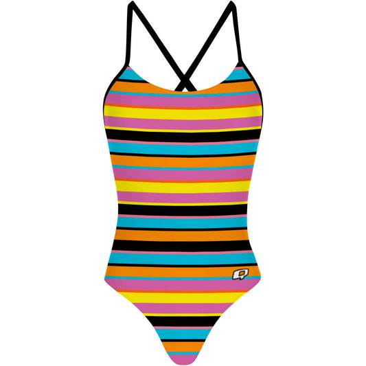 Dive Into Summer - Tieback One Piece Swimsuit