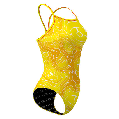 Trippy Beehive - Skinny Strap Swimsuit