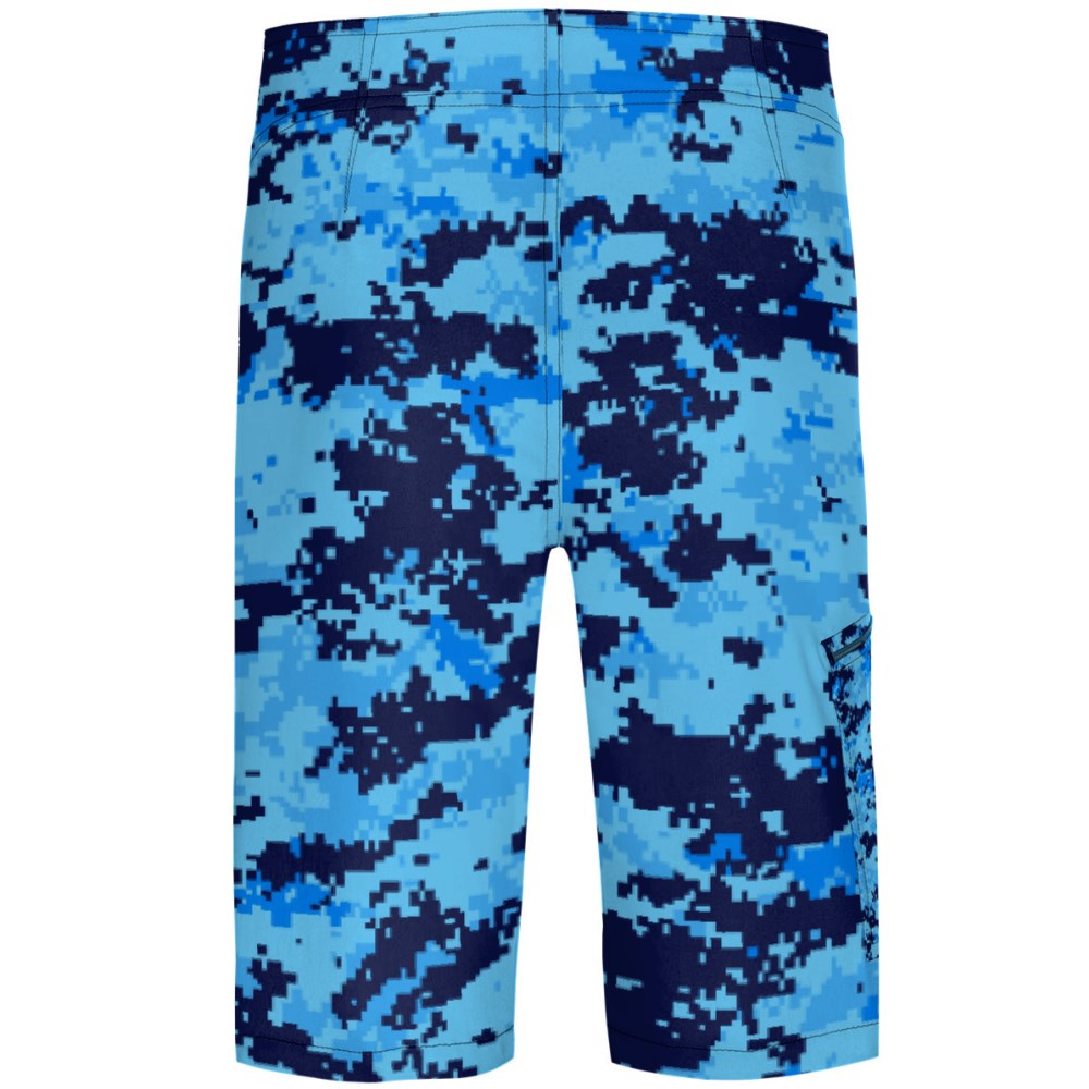 Blue Camouflage Board Shorts