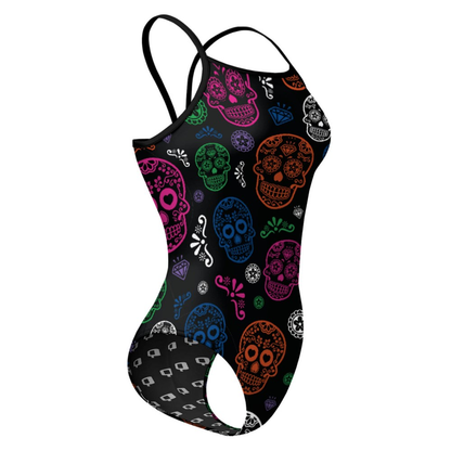 Las Skulls Skinny Strap