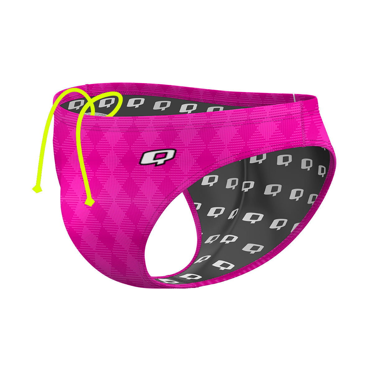 Hot Pink Plaid - Waterpolo Brief Swimsuit