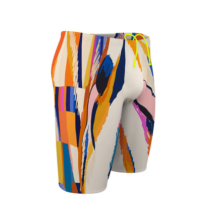 Sunset Orange Squares - Jammer Swimsuit