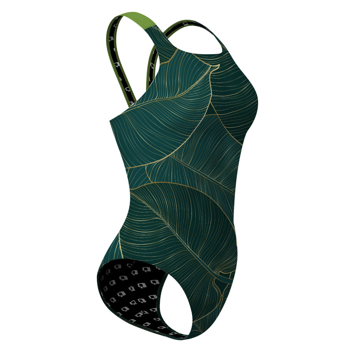 Leafy Green - Classic Strap Swimsuit