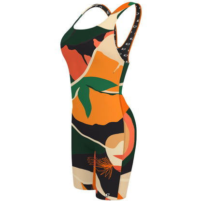 Abstract Nature - Classic Strap Long Knee Women Jammer