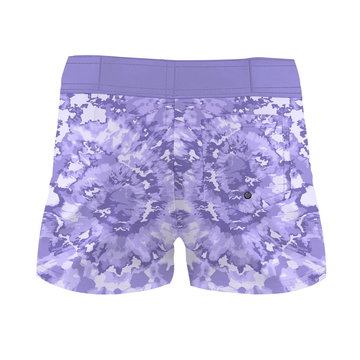 Light Purple Bohemian Tye Dye - Women Board Shorts