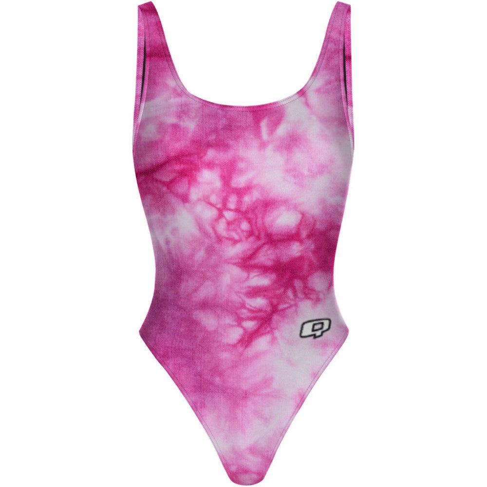 Tie Dye Pink - High Hip One Piece