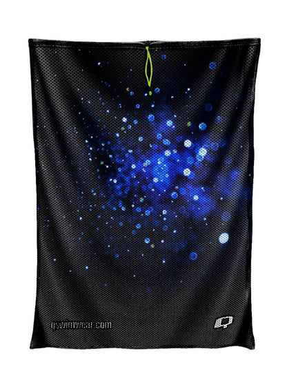 Sparkle Burst Blue Mesh Bag