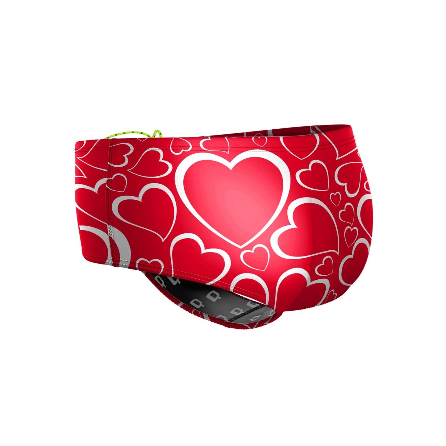 Double Hearted Classic Brief Swimsuit