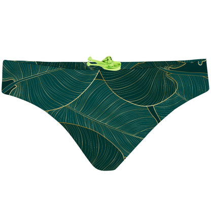 Leafy Green - Bandeau Bikini Bottom