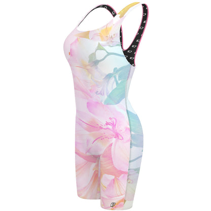 Dreamy Petals - Classic Strap Long Knee Women Jammer