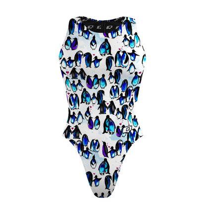 You are my Penguin - Women Waterpolo Swimsuit Cheeky Cut