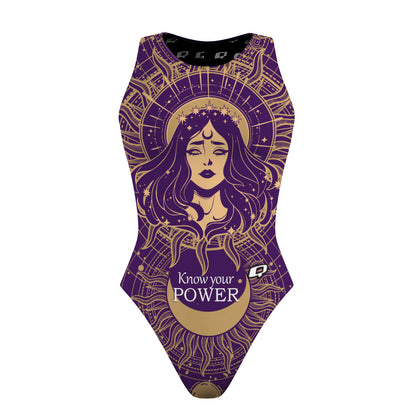 Know your power - Women's Waterpolo Swimsuit Classic Cut