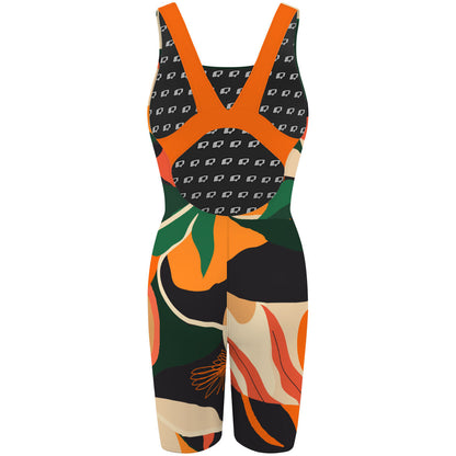 Abstract Nature - Classic Strap Long Knee Women Jammer