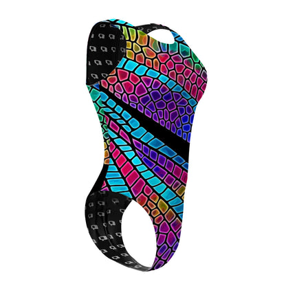 Dragonfly Wings - Women Waterpolo Swimsuit Cheeky Cut