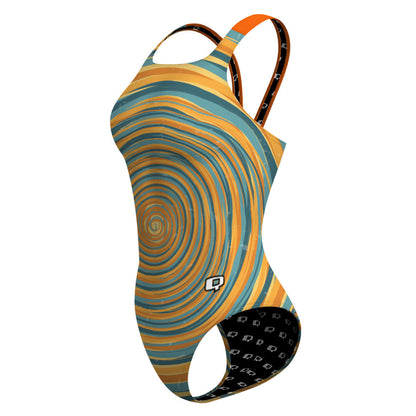 Blue and Yellow Sunset - Classic Strap Swimsuit