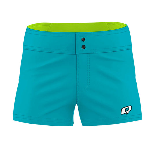 Scuba Blue Solid Color - Women Board Shorts