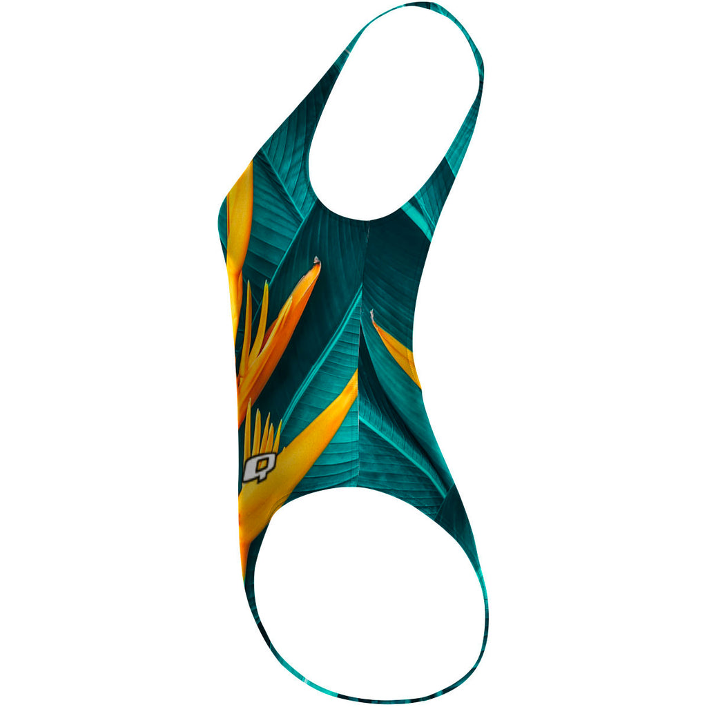 Tropical Nature - High Hip One Piece Swimsuit