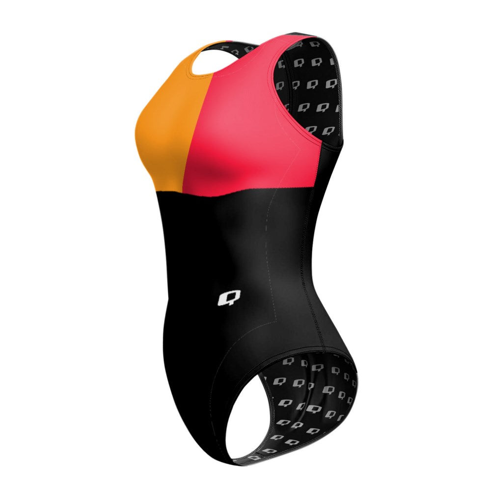 Tricolor Black, Orange and Red Waterpolo