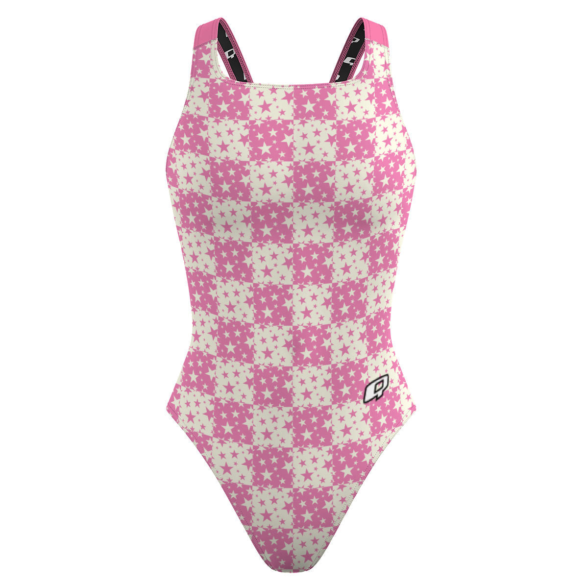 Pink Plaid Stars - Classic Strap Swimsuit